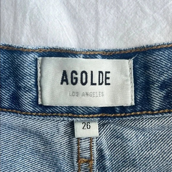 Agolde Blue Classic Denim Jeans with Vintage Appeal - Picture 4 of 4